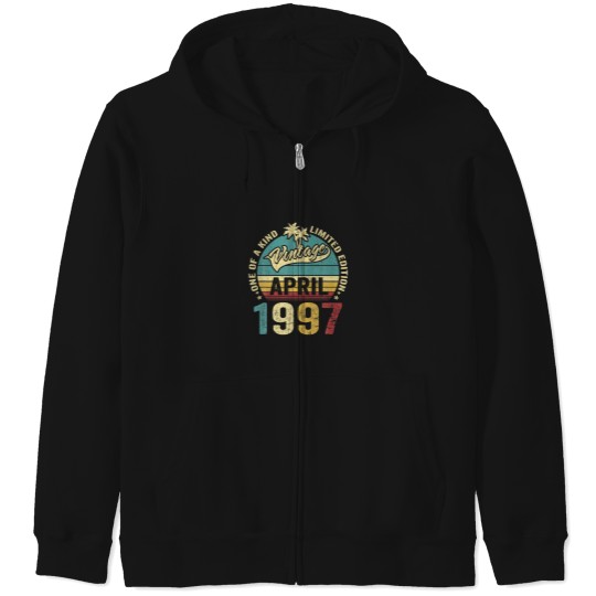 Discover Vintage 25 Years Old April 1997 Decorations 25Th B Zip Hoodies