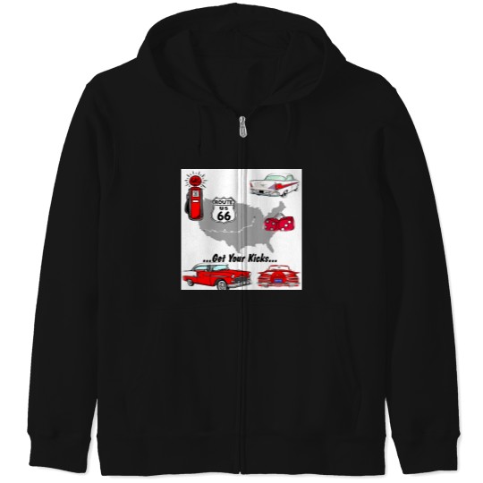 Discover Vintage Get your kicks s and gifts Zip Hoodies