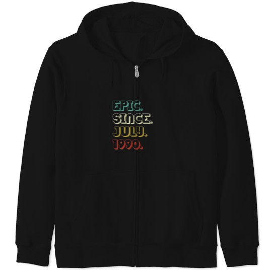Discover 32 Years Old Epic Since July 1990 32Nd Birthday Gi Zip Hoodies
