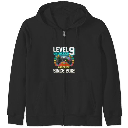 Discover Awesome 2012 Level 9 Unlocked Video Game 9 Years O Zip Hoodies