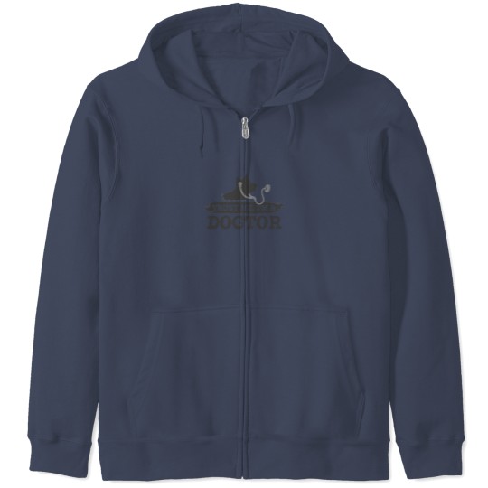 Discover Trust Me I'm a Dogtors (Dark Grey) - Funny Doctor and Veterinarians Zip Hoodies