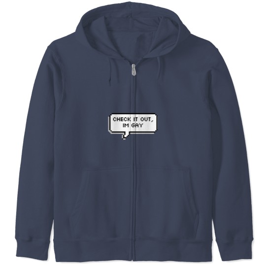 Discover Check it out I’m gay (Ragh Barkrock) Zip Hoodies