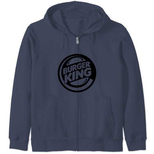 Discover rounded burgerking dark logo Zip Hoodies