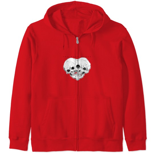 Discover Double Trouble - Skull - Zip Hoodies
