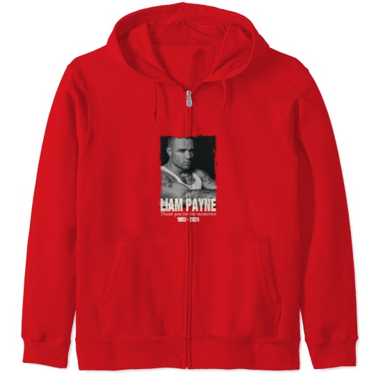 Discover Thanks For Memories Liam Payne Zip Hoodies, RIP Liam Payne Memorial 2024 Zip Hoodies