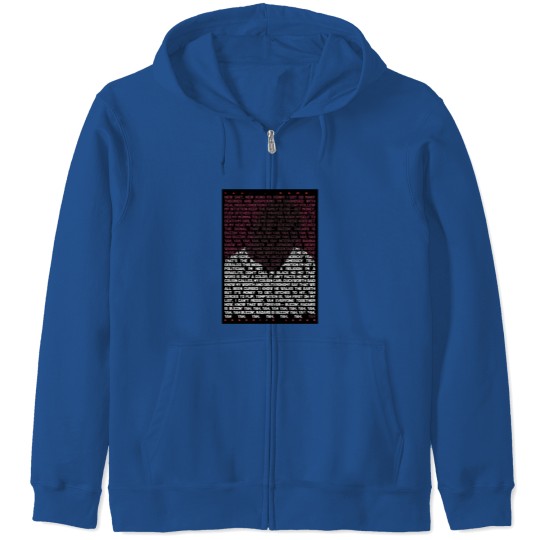 Discover YAH. lyrics Long .png Zip Hoodies