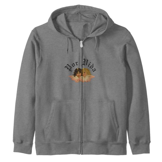 Discover Por Vida Inspired Graphic  Zip Hoodies, Kali Uchis New Tour Merch, Concert Zip Hoodies