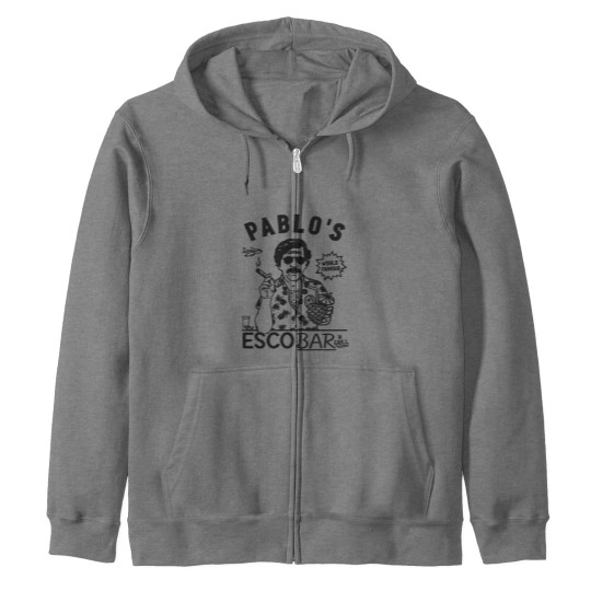 Discover Pablo Escobar Famous Bar Zip Hoodies