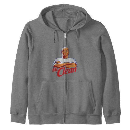 Discover Mr Clean Logo Cleaning Product Fan Zip Hoodies