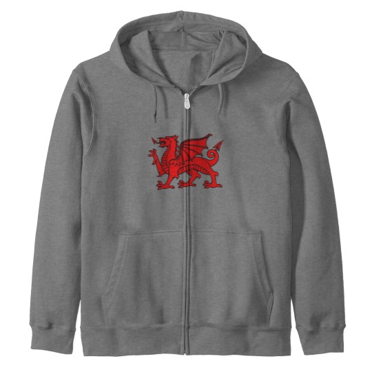 Discover Red Dragon Zip Hoodies