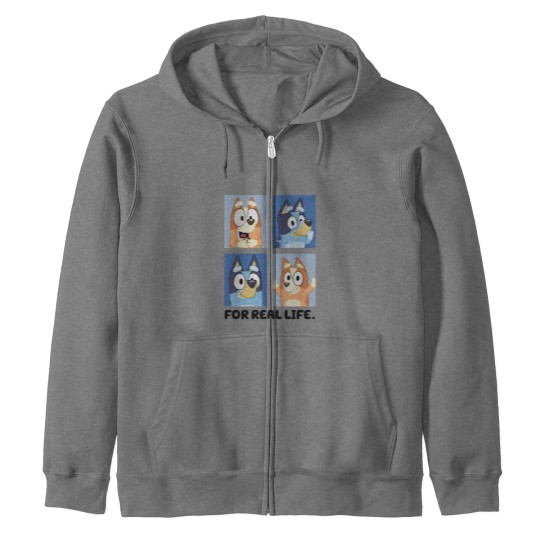 Discover BlueyDad For A Real Life Zip Hoodies | BlueyDad And Bingo Zip Hoodies
