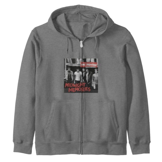 Discover One Direction Midnight Memories Zip Hoodie - Classic Black Style