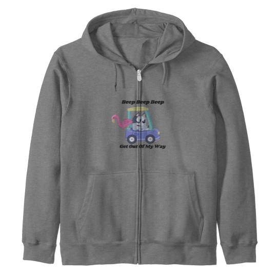 Discover Get Out Of My Way Muffin Zip Hoodies, Muffin BlueyDad Zip Hoodies