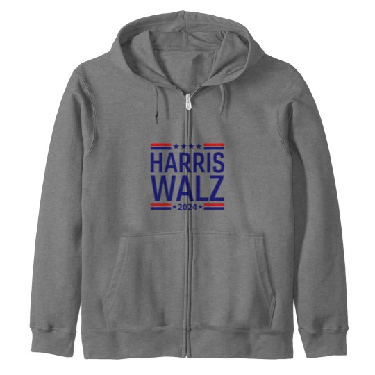 Harris Walz 2024 Zip Hoodies