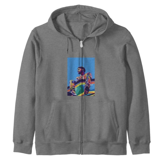 Discover J Cole Wpap Pop Art - J Cole - Zip Hoodies