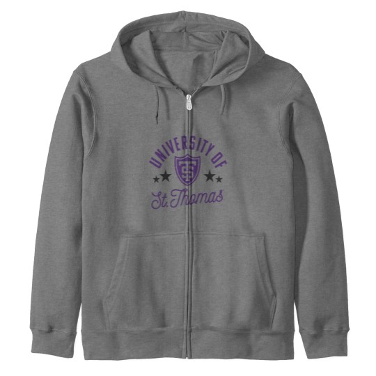 Discover University of St Thomas Tommies Logo Raglan Base Zip Hoodies