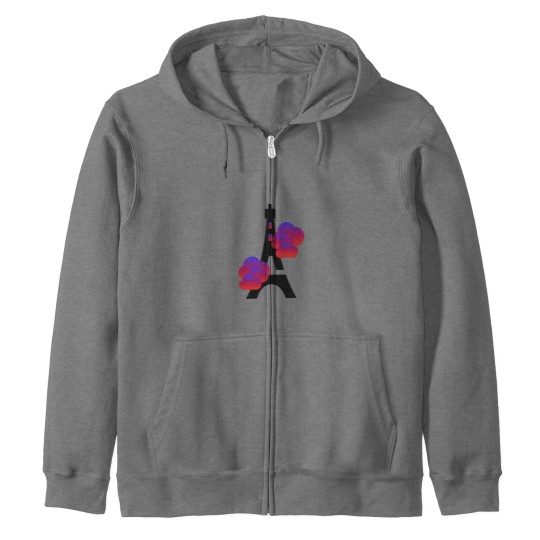 Discover Eiffel Tower From Paris Zip Hoodies