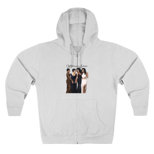 Discover Waiting To Exhale White Unisex Zip Hoodies, Friendly Zip Hoodies