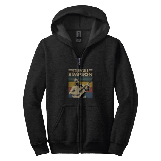 Discover Sturgill Simpson Retro Vintage Unisex Zip Hoodies, Sturgill Simpson Music Zip Hoodies