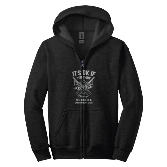 Discover You Think Batting Is Boring. Cricket Zip Hoodies