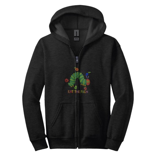 Discover Eat The Rich The Very Hungry Caterpilla Zip Hoodies, Very Hungry
