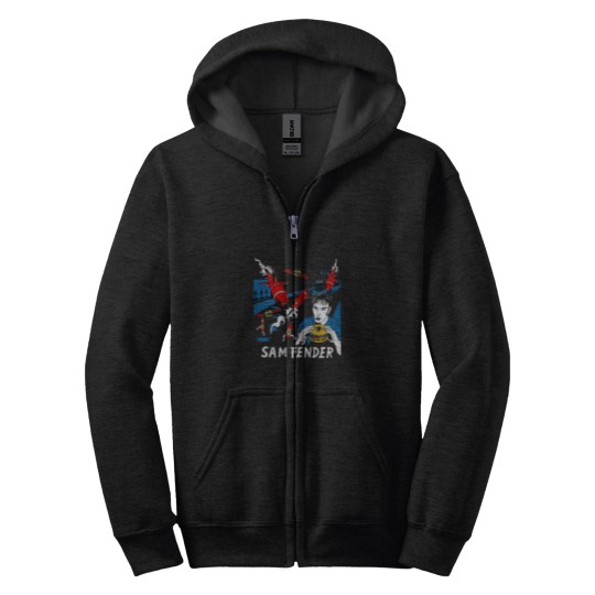Discover Sam Fender1 Hypersonic Apparel Zip Hoodies
