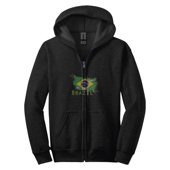 Discover Brazil 2018 FIFA World Cup Brazilian Football Confederation CBF Zip Hoodies