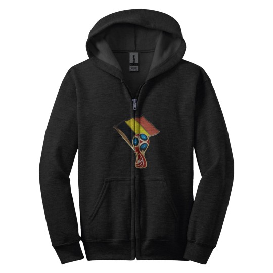 Discover Royal Belgian Football Association Belgium 2018 FIFA World Cup Zip Hoodies