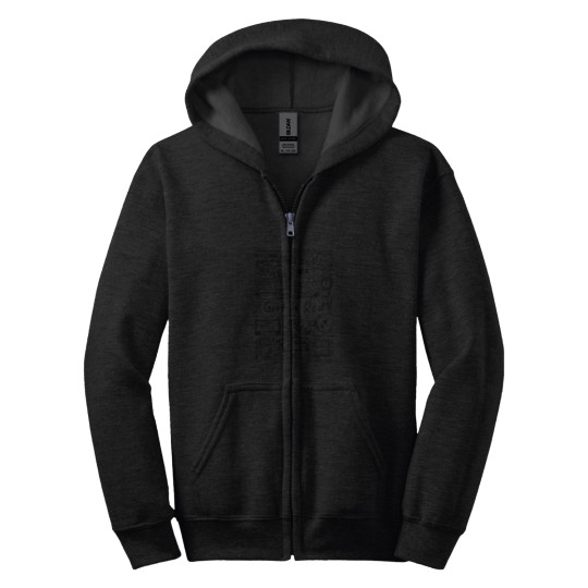 Discover Girl-In-Red-Pattern Zip Hoodies