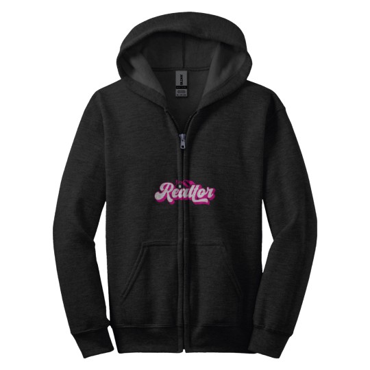 Discover Real Estate Agent Women's Pink Realtor Zip Hoodies