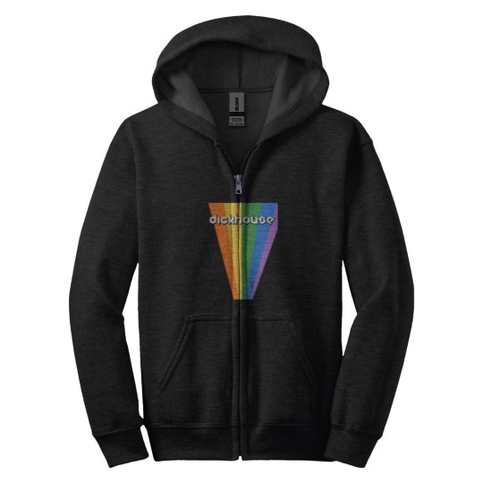 Discover DickhouseDickhouse ProductionsChalk PaintDiamond Rainbow Who Deyyyyyyyyy Zip Hoodies
