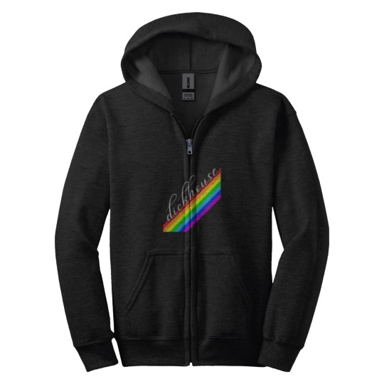 Discover DickhouseDickhouse ProductionsChalk Paintsliding Rainbow Who Deyyyyyyyyy Zip Hoodies