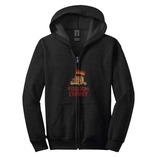 Discover Freedom convoy Germany Zip Hoodies