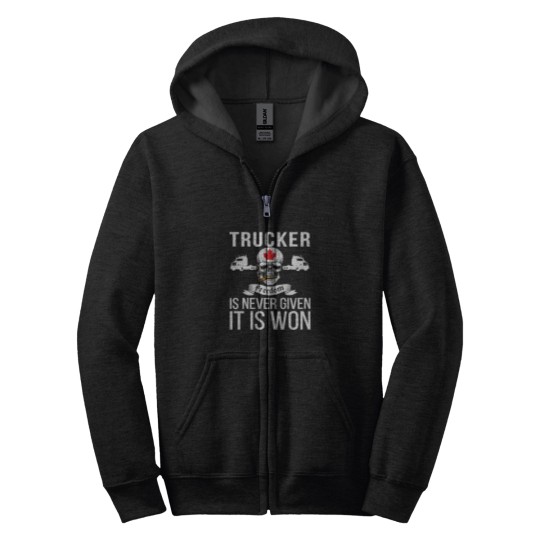 Discover Freedom Is Never Given It Is Won Canada - Truckers Convoy Zip Hoodies