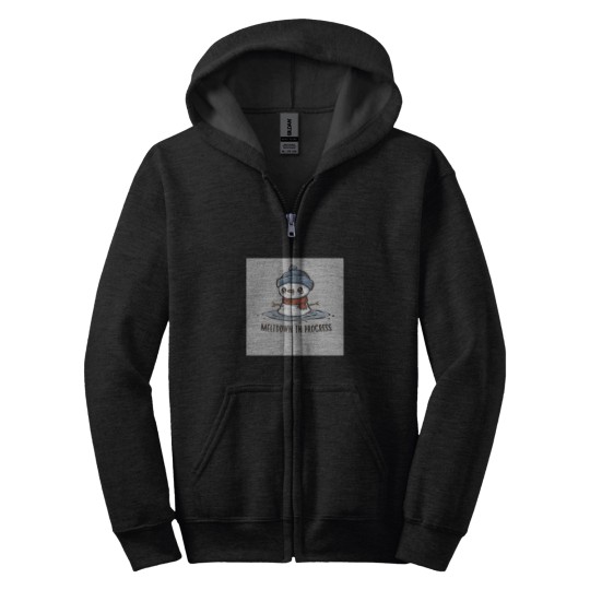 Discover Meltdown In Progress Master Baiter Funny Fishing Wild Boar Vector Zodiac Animal Zip Hoodies