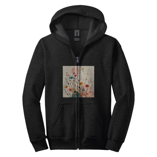 Discover Pickleball Summer Flowers Zip Hoodies