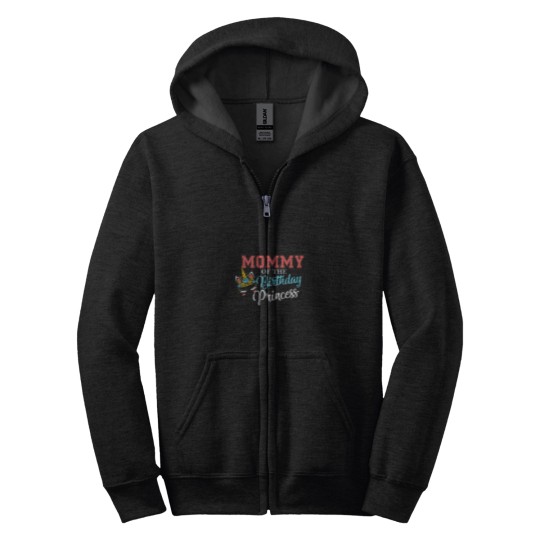 Discover Mommy of the birthday Princess cute unicorn gift for moms Oversized Zip Hoodies
