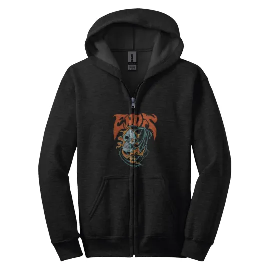 Discover End It Tattoo Badge T-Shirt | End It Band T-shirt | End it Tour Zip Hoodies