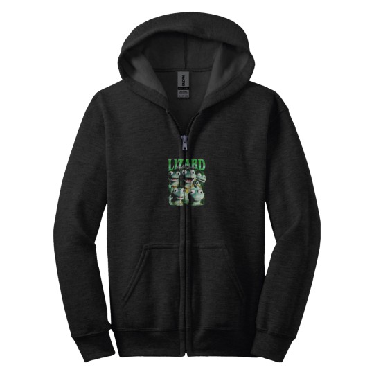 Discover lizard meme Zip Hoodies