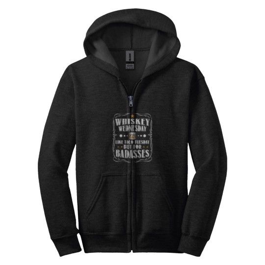 Discover Whiskey Wednesday Oversized Zip Hoodies