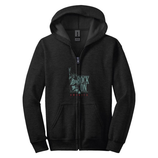 Discover Rock On America Zip Hoodies