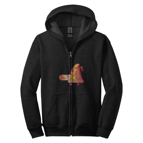 Discover Power Of Pizza Fatality Move Zip Hoodies