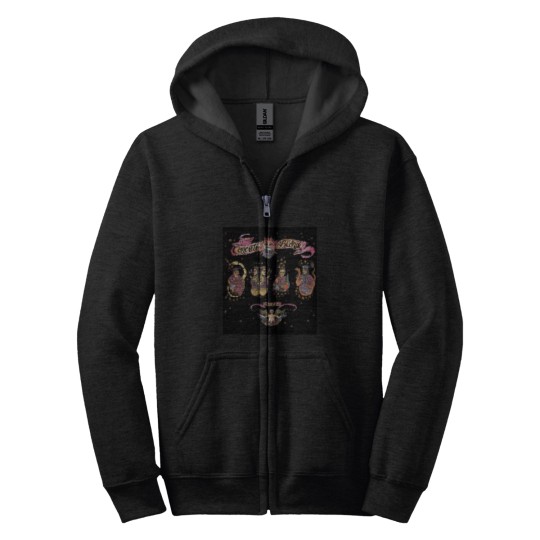 Discover And Let It Free Concrete B In Black Zip Hoodies
