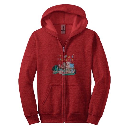 Discover Funny Vintage Pee Wee's Playhouse Zip Hoodies, Vintage 90s Pee Wee Herman Zip Hoodies