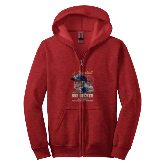 Discover Bob Uecker Mr. Baseball 1934-2025 Thank You - Bob Uecker Mr Baseball 1934 2025 - Zip Hoodies