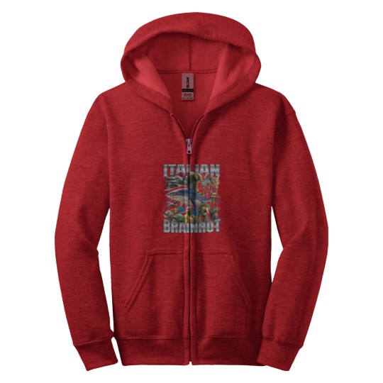 Discover Italian Brain Tralalero Tralala - Tralalero Tralala - Zip Hoodies