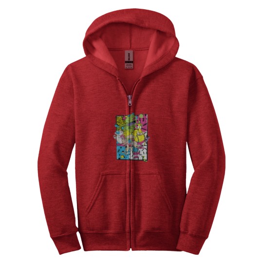 Discover Old School Cartoons 90's Zip Hoodies