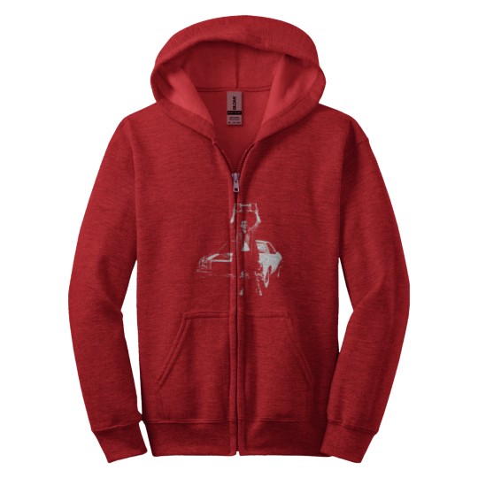 Discover Say Anything - The White Stencil Zip Hoodies